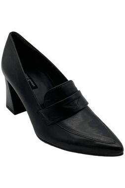 Paul Green Women's Sax Heel Black Leather - Medium
